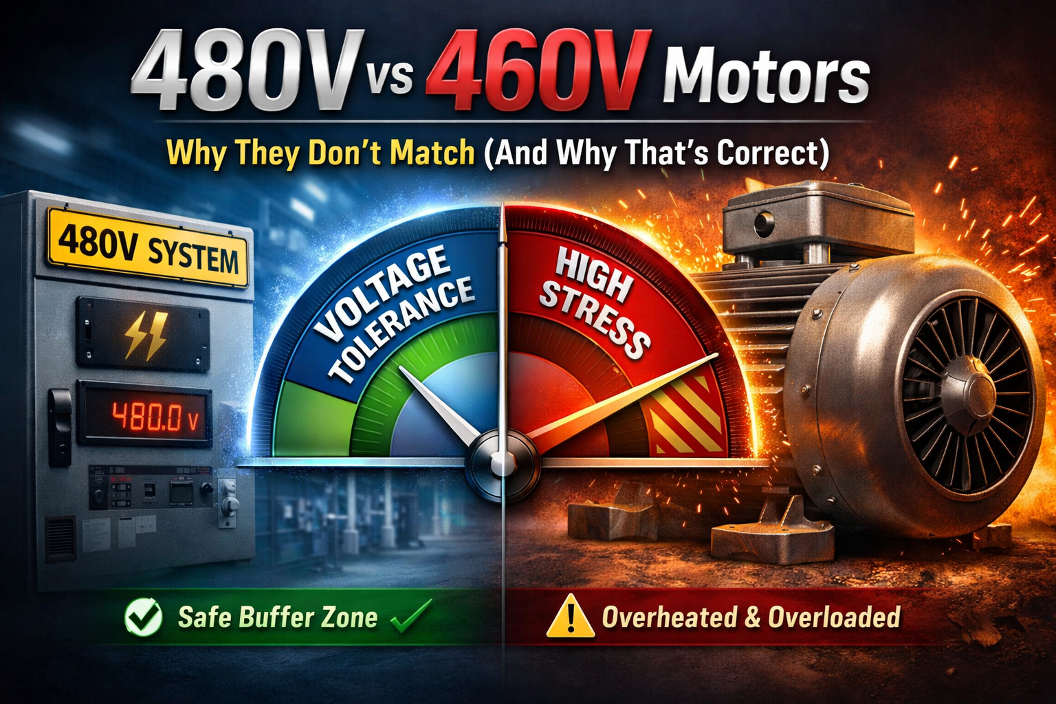 480V vs 460V motors